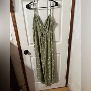O'Neill Olive Green Floral Jumpsuit
